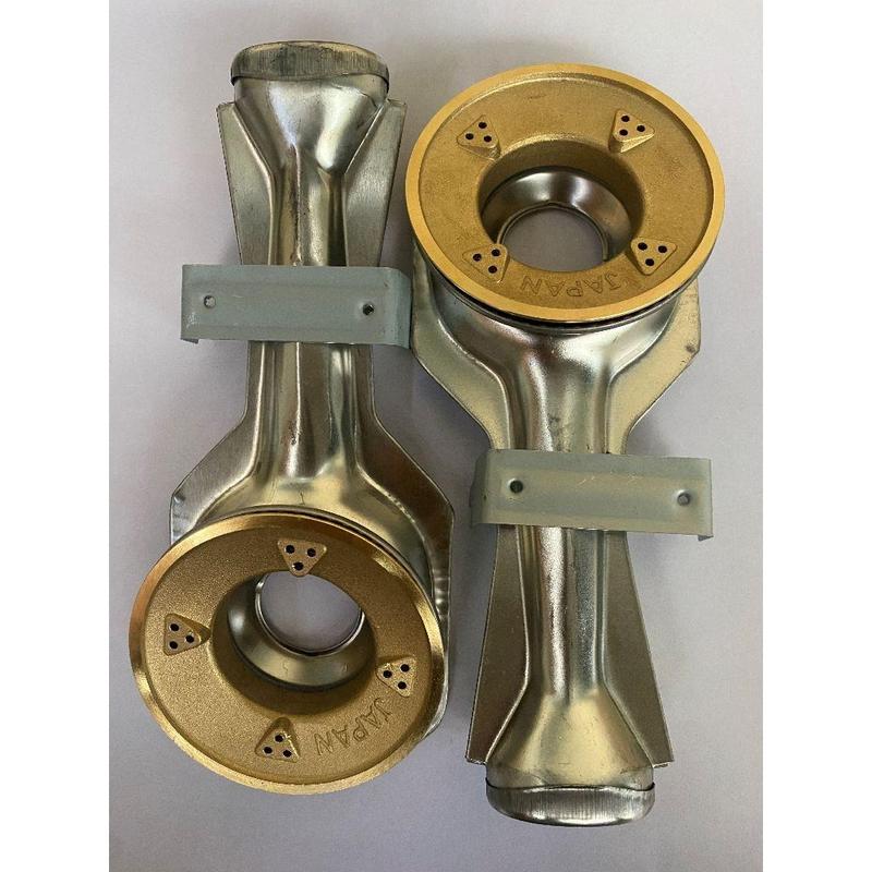 COMBO 2 Điếu inox 201 bếp gas Sen chia lửa Sen Đồng kèm Bass gắn - Phụ kiện bếp ga dương phổ thông