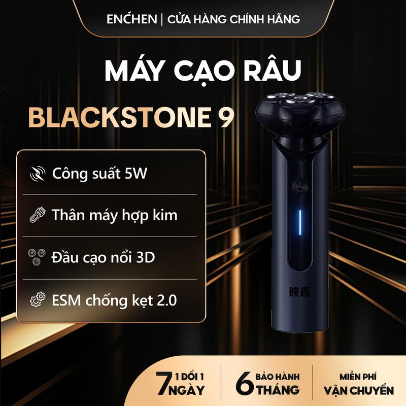 Máy cạo râu Blackstone 9 Enchen hợp kim cao cấp, 3 lưỡi dao 3D độc lập cạo sạch và an toàn, chống nước IPX7 - BH 6 tháng