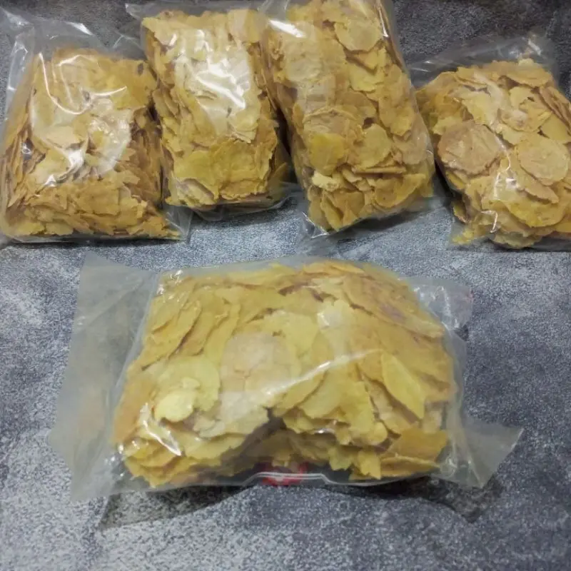 Emping Remuk / Emping Patah / Emping Remukan / Emping melinjo Pajang 400 gram Siap Goreng Pedas Camilan snak 2