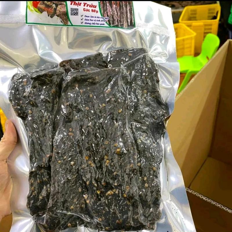 Thịt trâu gác bếp Sapa 500G kèm chẩm chéo(thơm ngon khó cưỡng nổi) . Snack Ăn Vặt Food  Thức Ăn Chua Cay
