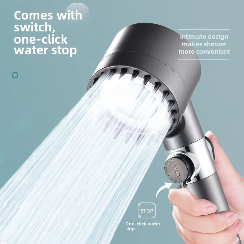 Spray Supercharged Filtering Shower Head Nozzle Shower Handheld Faucet Bathroom Bath Bath Hose