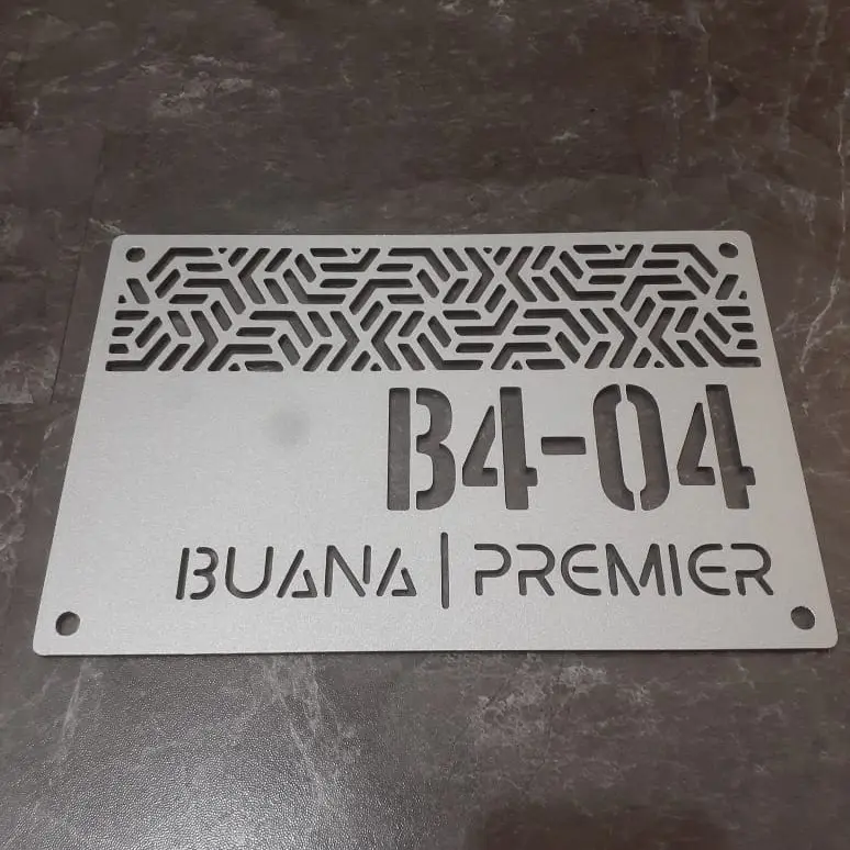 Plat Nomor Rumah | Papan ALAMAT rumah | Nomor Rumah Cutting CNC 0