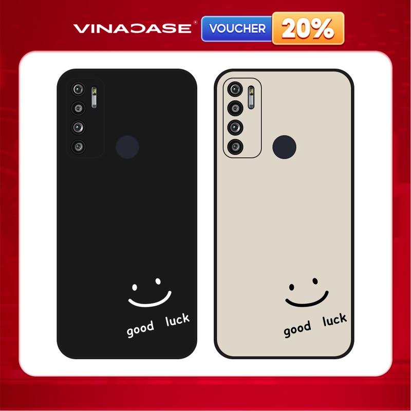 Ốp lưng Vina Case Vsmart Joy 3/Joy 4/Bee 3/...TPU dẻo đen in hình Good luck