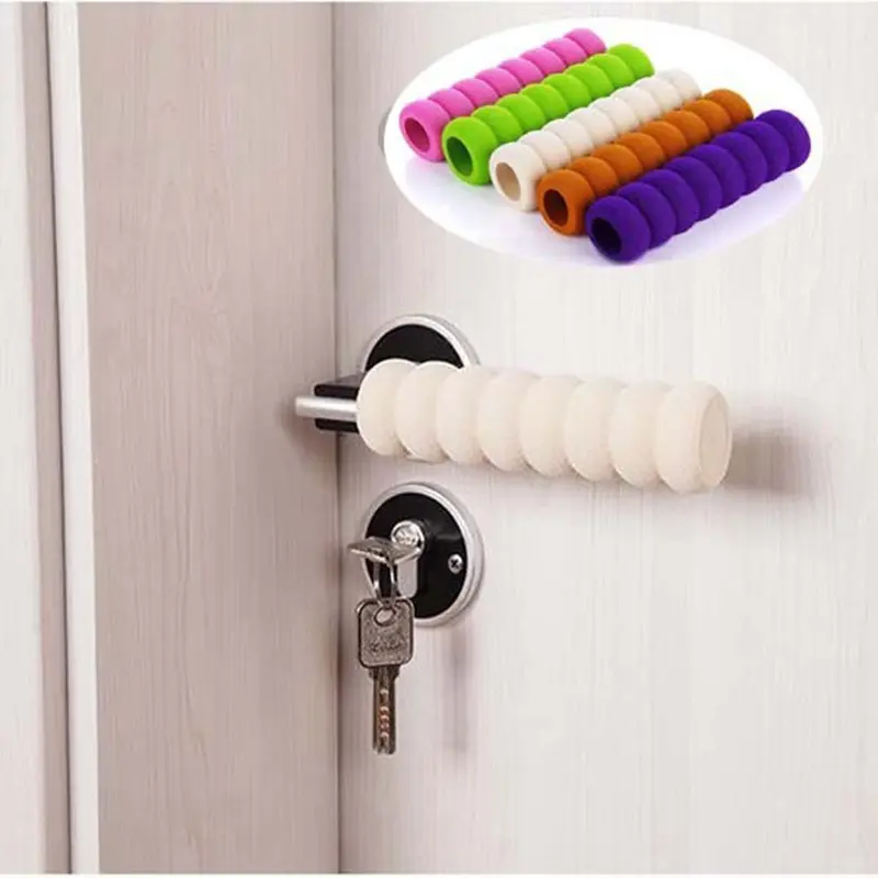 Bọc tay nắm cửa silicon chống va đập miếng bọc tay bảo vệ trẻ nhỏ chông trây tương han chê tiêng ôn khi đong mơ cửa an toàn giá rẻ M04 xốp  bọc 1