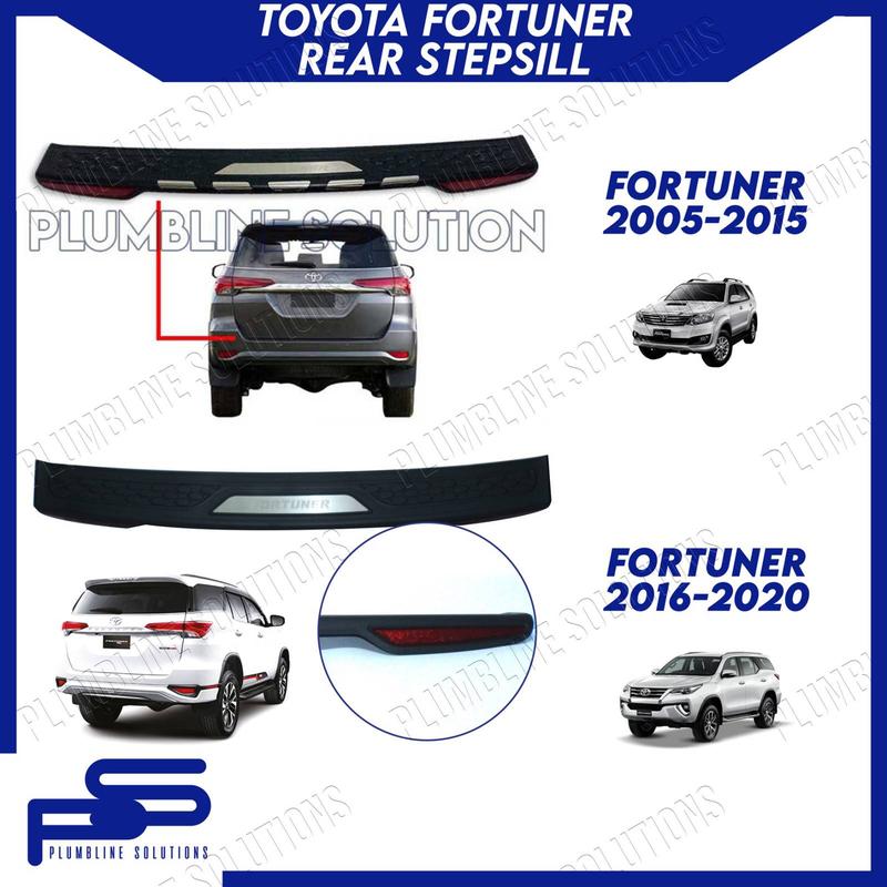 Rear Stepsill for Toyota Fortuner 2005 - 2015 OLD / 2016 Onwards ...
