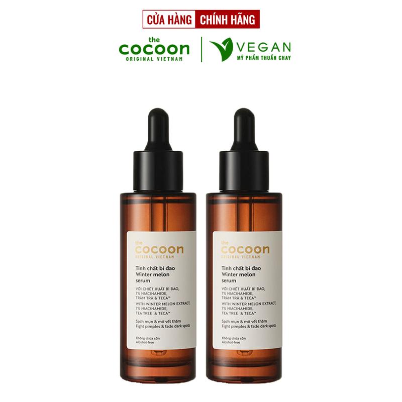  COMBO 2 Serum Tinh chất bí đao cocoon 70ml dành cho da dầu da mụn 