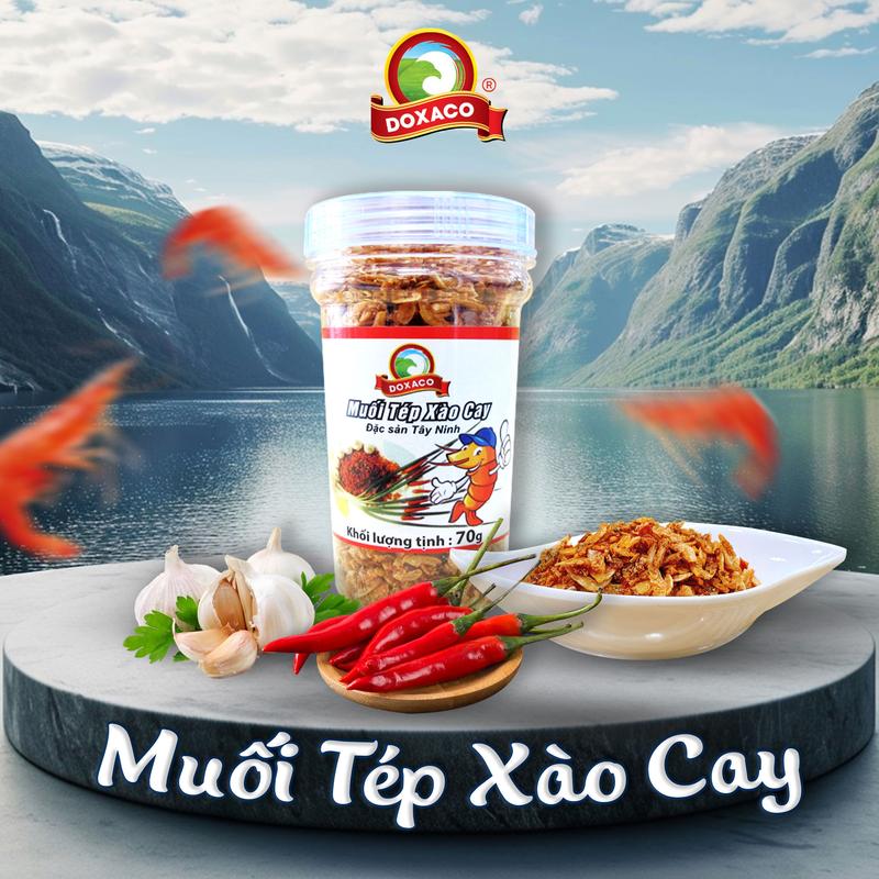 Muối Tép Xào Cay Doxaco Tăng Hương Vị Cho Xôi, Cơm, Cháo, Bánh Tráng Shrimp Salt Gia Vị Cay 2