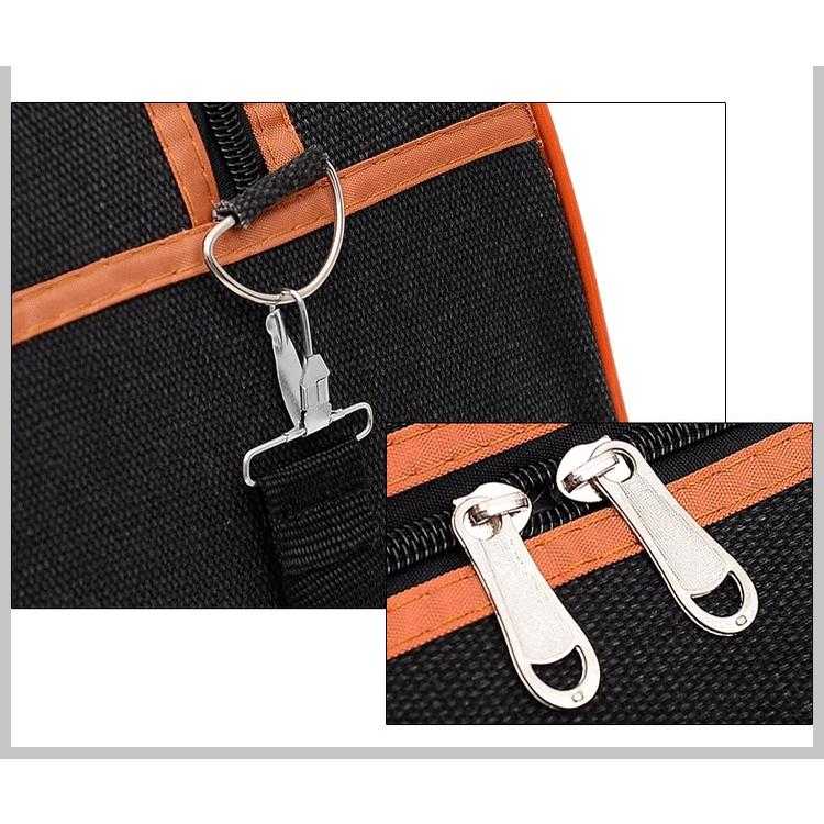 Túi Trống hành lý Du Lịch dài ngày Họa Tiết đơn giản Size 64cm, tui xách tay đeo vai đựnġ đồ quần áo chăn màn chuyển nhà 5