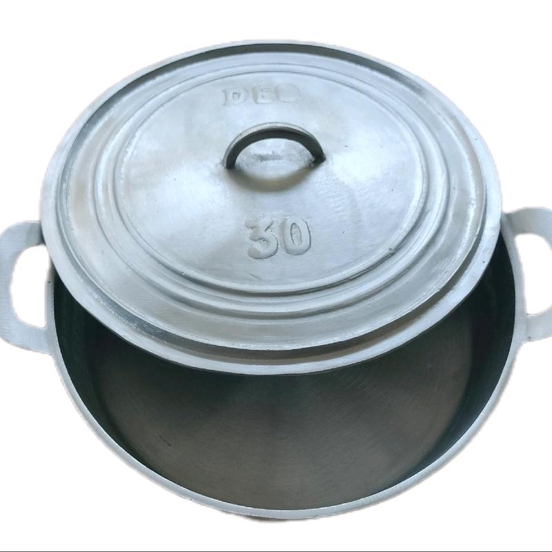 Chảo gang bắc 29cm (có nắp), đáy bằng đúc thủ công nguyên khối