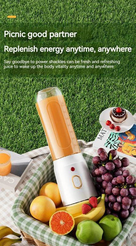 Product Introduction of Portable Wireless Blender Electric Fruit Juicer Machine For Orange Ice Crushing 10 Blades Auxiliary Food Machine 1500mA Mixer juiceblender fruit blender 25