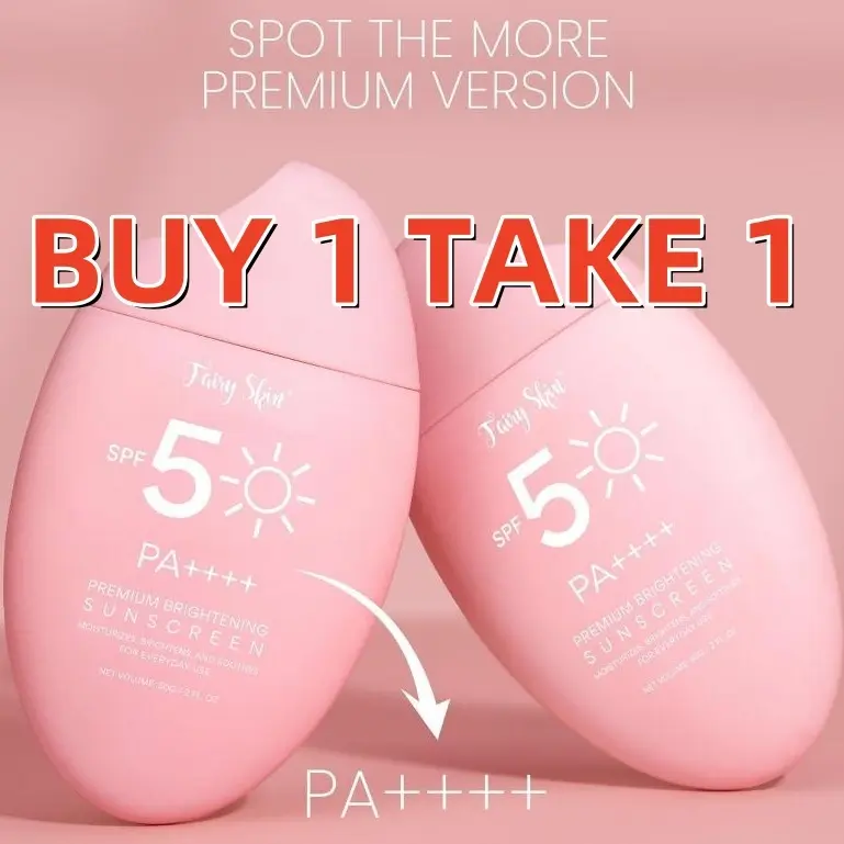 BUY 1 TAKA 1 Fairy Skin Premium Brightening Sunscreen Cream Sunblock 50g cc