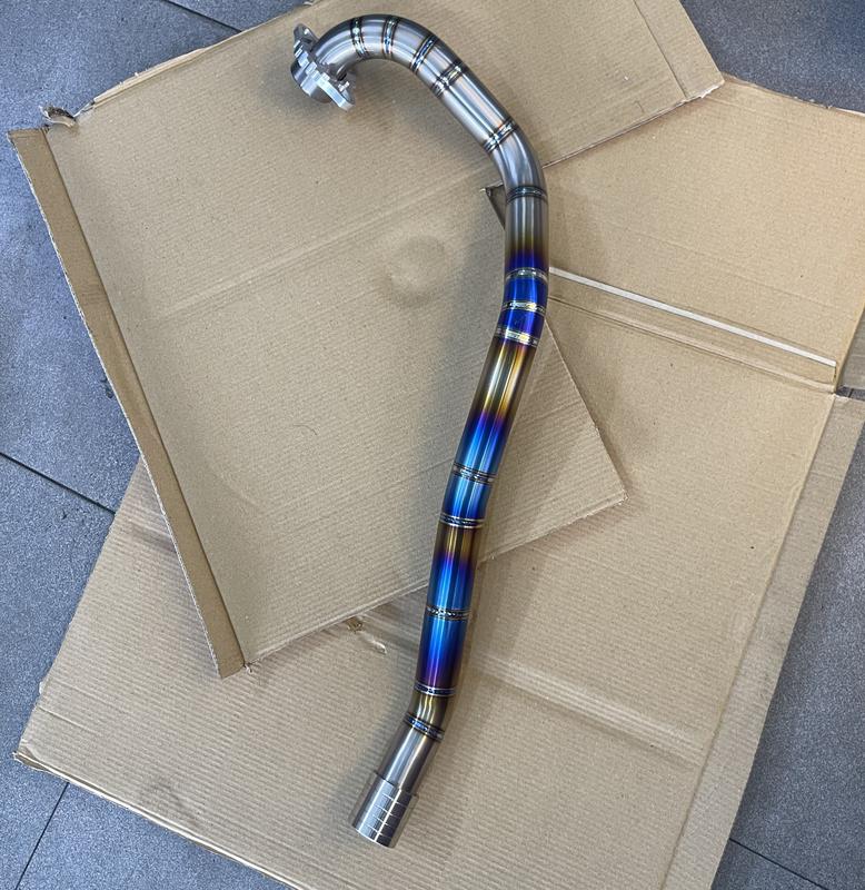 Phụ Kiện Cổ pô Titan from dài loại dài hết pô kèm khâu pass CNC