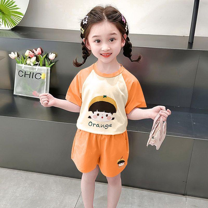 Áo Thun ngắn Tay Cho Bé Gái, Bộ Cotton, Áo In Hình Sành Điệu, Cho Trẻ Em, Bé Gái, Trang Phục Mùa Hè, Hợp Xu hướng, Hàng Mới Về Năm 2025, Bán Chạy Cửa Hàng 5