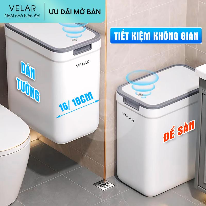  Thùng rác treo tường Velar để phòng tắm hộ gia đình thùng rác để sàn phòng khách phòng bếp - VELAR22 Đựng Rác 