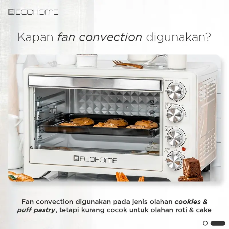 ECOHOME Electric Oven Low Watt Platinum EOP-888 Oven Listrik 5
