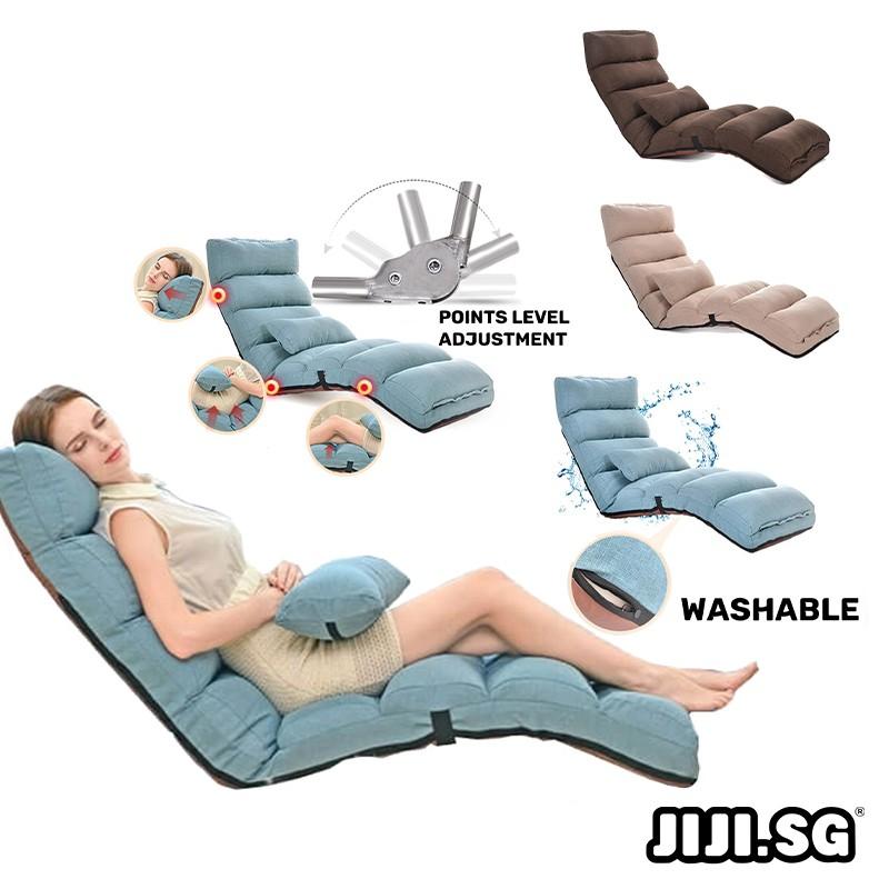 (JIJI SG) Multi-Fold Lazy Sofa Chair /  (Fabric) 205  - Floor Chairs 0