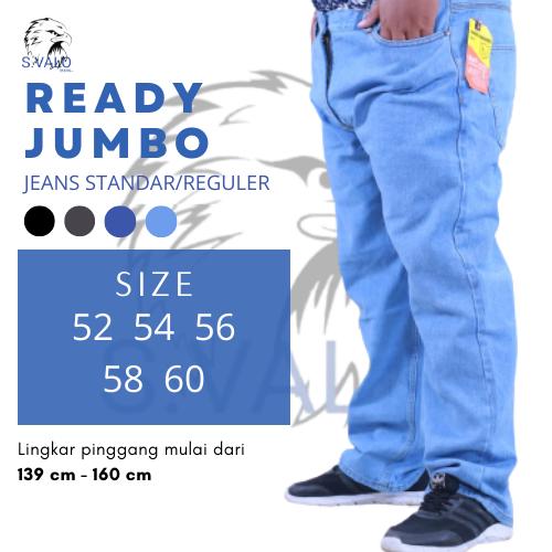 JEANS JUMBO STANDAR 52-60 Celana Panjang Pria 1