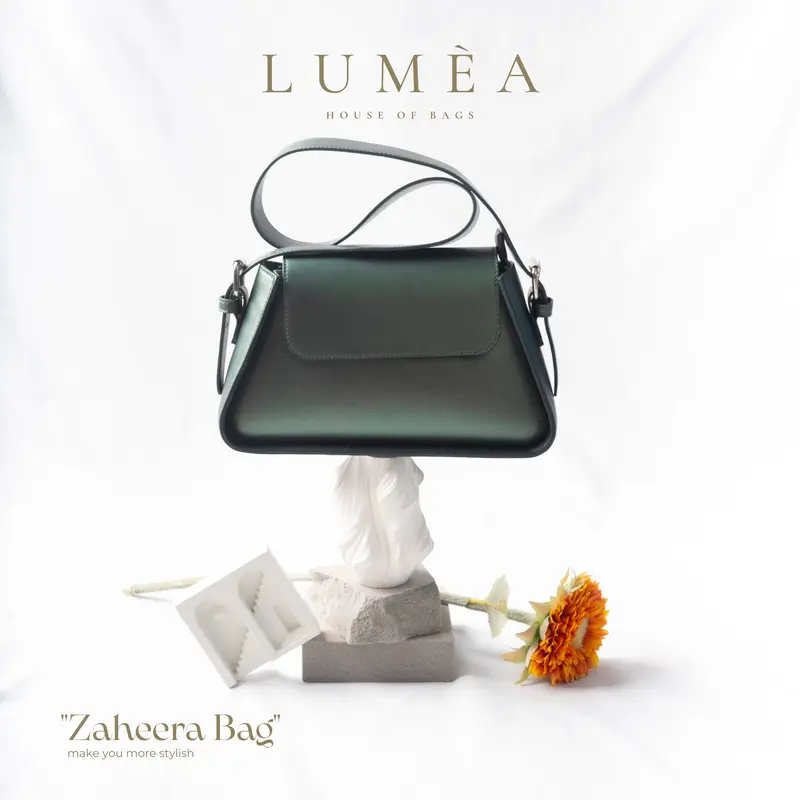 Lumea House Of Bags - Tas Wanita Zaheera Shoulder Bags Polos Metalic Selempang bahu Elegant Premnium Quality 5