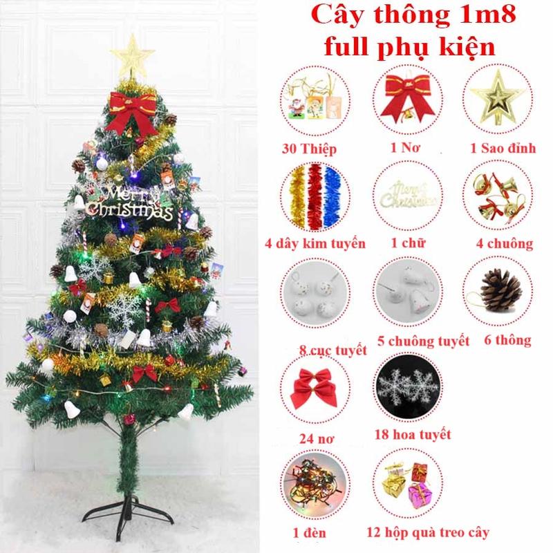 Cây Thông Cao 1m5 Full Đồ Trang Trí Giá Rẻ 4