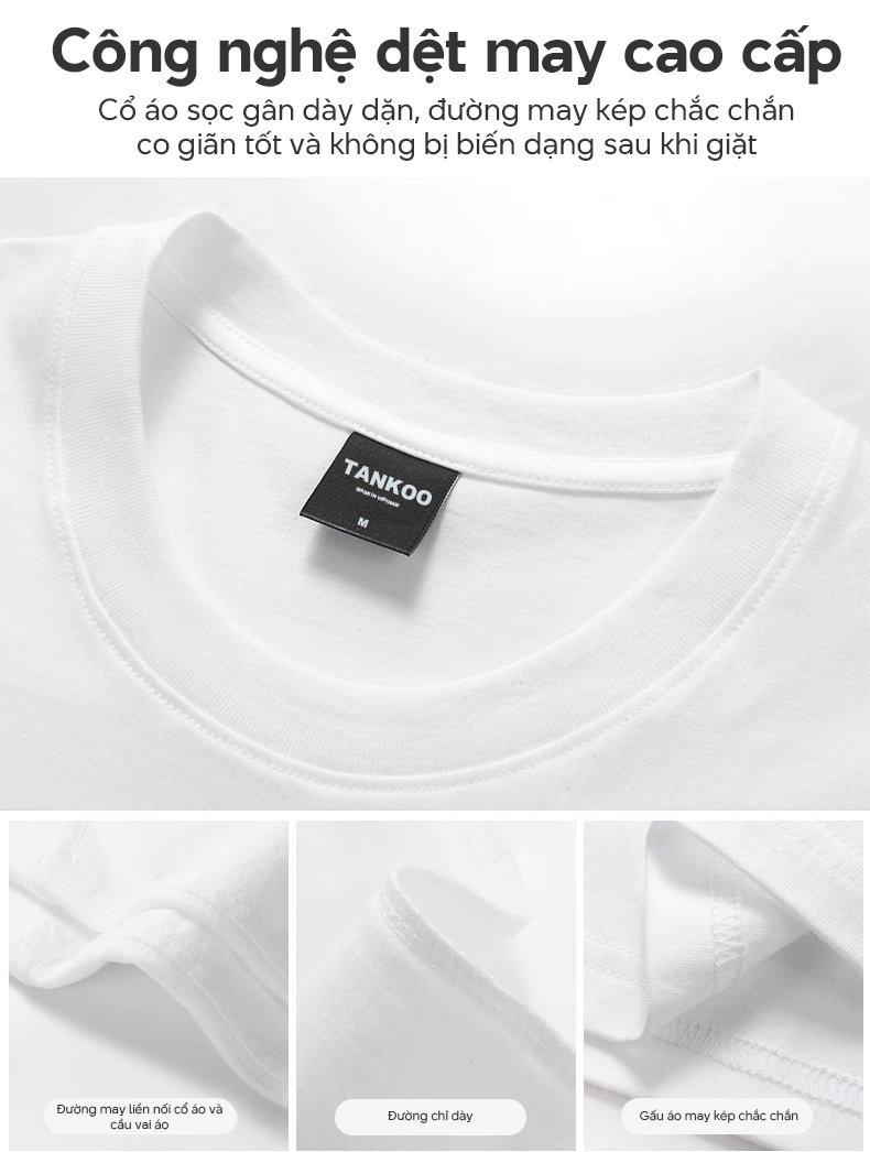 Product Introduction of Áo thun cotton thoáng khí Quần áo đàn ông và phụ nữ Áo thô TANKOO áo thun in nam nữ chất liệu cotton cực đẹp-Áo thun Tay ngắn In Hình EM MUỐN LÁI CHỊ tiên xu hướng Menswear Cổ Tròn Ong 12