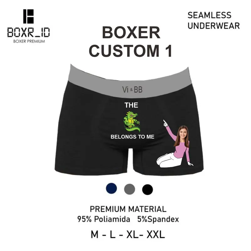 Boxer Custom Celana Dalam Pria Sablon Viral Motif Nyaman Dewasa M Polos