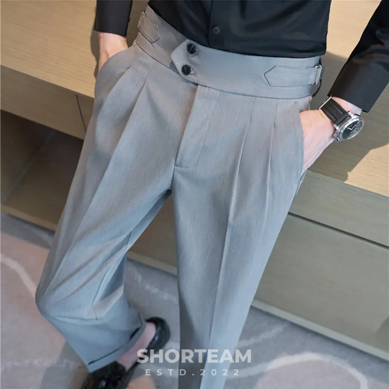 Basic Daily Twill Gurkha - Celana Panjang Pria Model Varian Italian Style TP03 - Celana Formal Kerja Pria Dewasa Polos 5