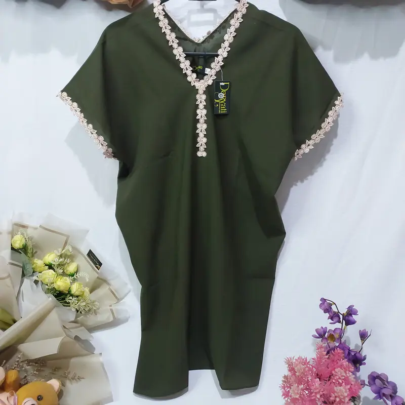 Fashion Anak Viral Kekinian Kaftan Anak Perempuan Usia 1-9 Tahun Cantik Lembut Panjang Nyaman Gamis Muslim 0