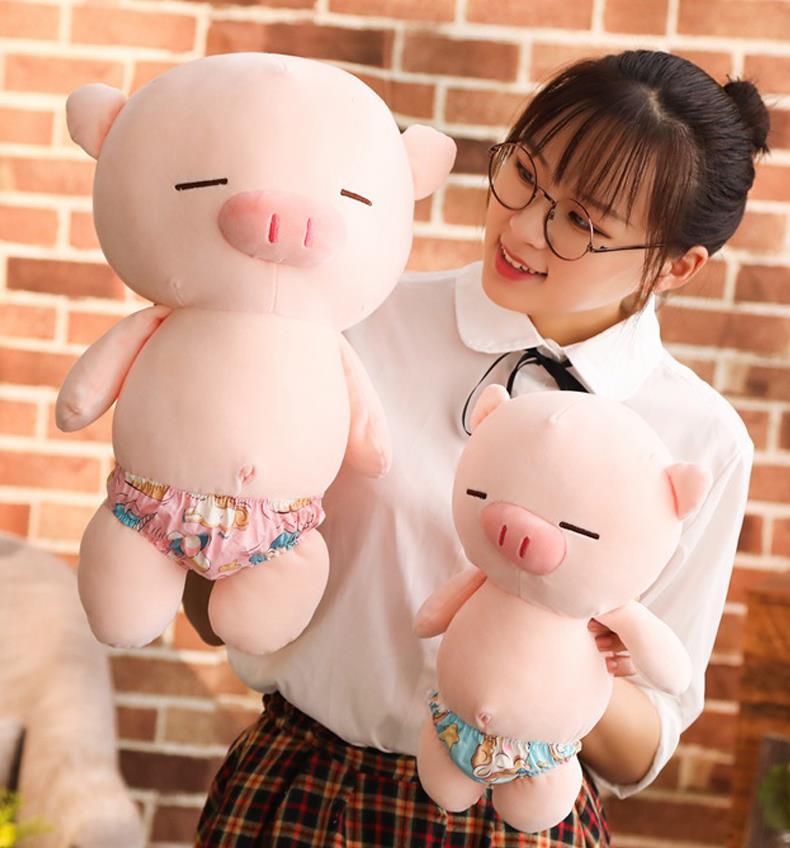 Product Introduction of {Ricky toy} Gấu Bông Heo Mặc Quần Chip Siêu Bựa (25cm---70cm) - Thú Bông Heo Mặc Quần Sịp Hài Hước Vải Miniso Siêu Mịn Thú Nhồi Bông Đồ Chơi 8