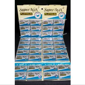 Silet Supermax Silet Super Max Platinum Original Pangkas Barber - 20 Box 100 Silet - Razor