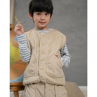Gambar SABINE AND HEEM - CAMMA Pocket Button Vest - Broken White - Rompi Corduroy Anak - S (1-2 YO) dari sabineandheemofficial Kota Tangerang Selatan 4 Tokopedia