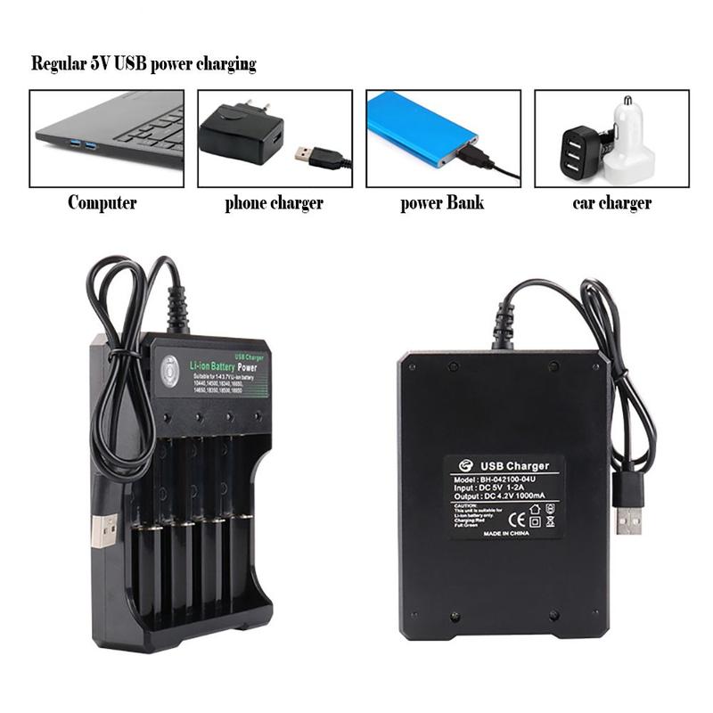 Product Introduction of 26650 14500 USB Universal 18650 Battery Charger Adapter Smart Charging For Rechargeable Lithium Batteries 19