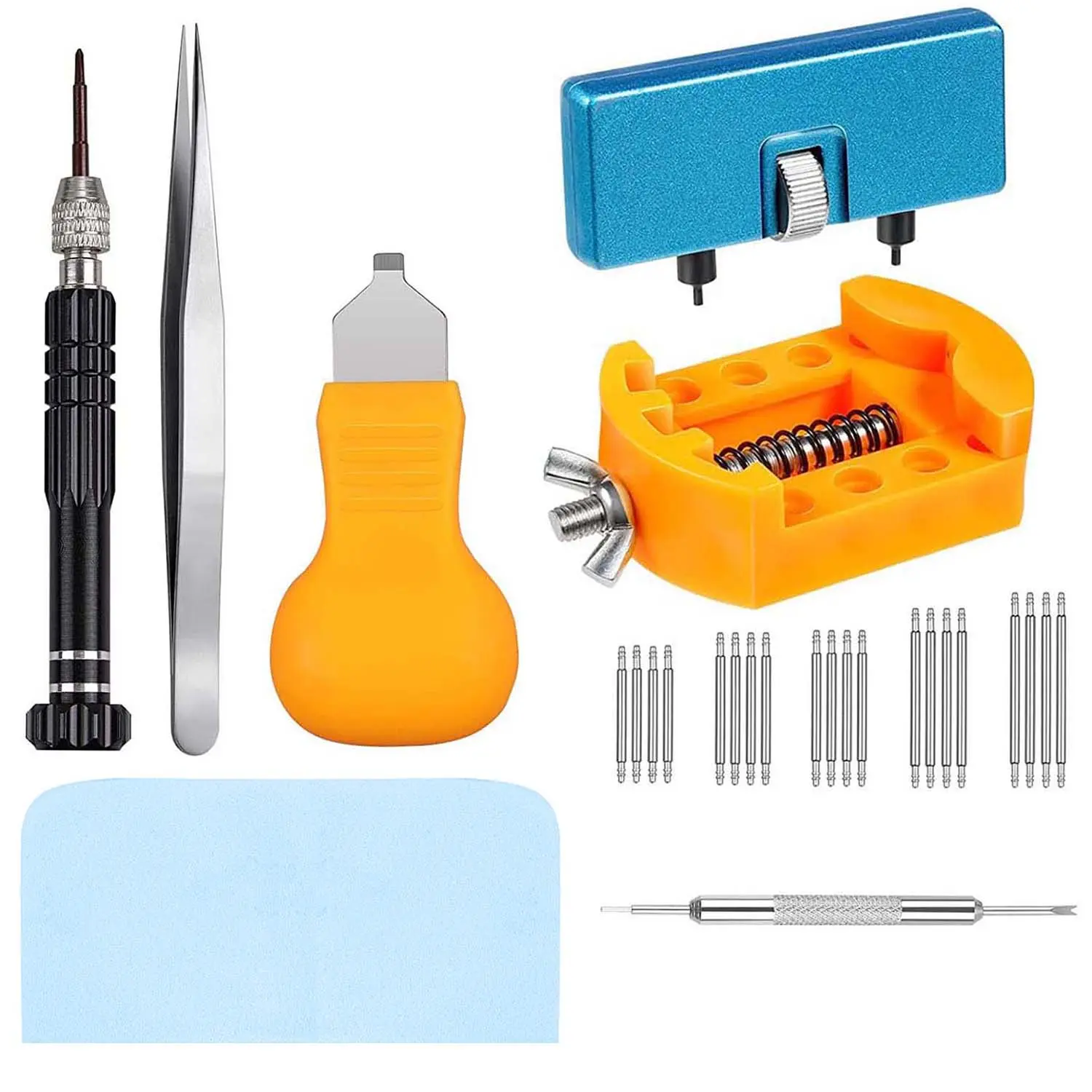 Watch Battery Replacement Kit, Watch Repair Screwdriver Set, Watch Band Replacement Tool, Professional Watch Repair Tools