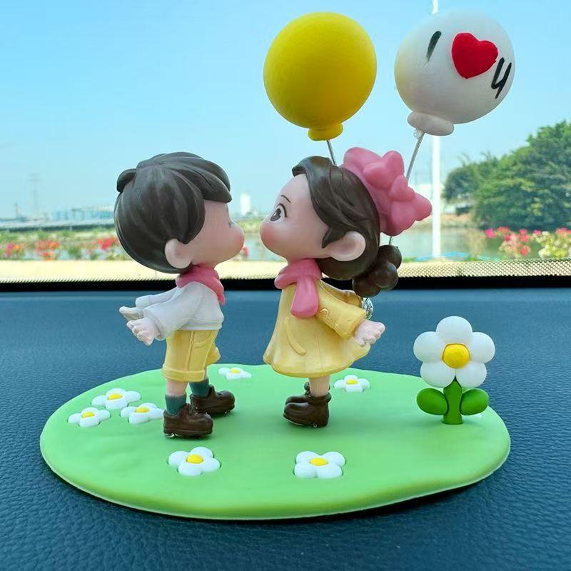 Búp Bê Nhân Vật Cặp Đôi Hôn Mặt, Đồ Trang Trí Tự Làm, Đồ Trang Trí Nhỏ Cảnh Quan Siêu Nhỏ, Thích Hợp Cho Xe Hơi Và Máy Tính Để Bàn 8