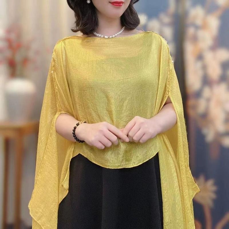 Product Introduction of Cloak Pure Color Women Shawl Chiffon Coats Jackets Capes Cardigan Shawl Women Girls 8