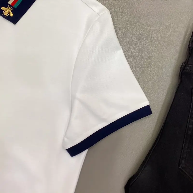 Polo 3045 Áo polo nam ngắn tay cúc vàng thêu cổ hoạ tiết ong hottrendd 4