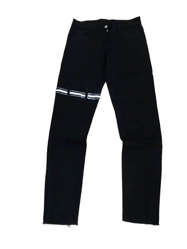 Quần jeans nam rách gối cá tính phối dây gối lạ mới, quần bò nam 40955 size 28-32 0