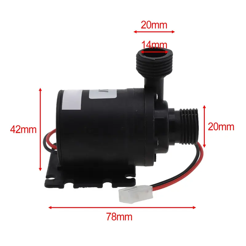 Máy bơm nước, DC12V, Không chổi than, 800L / H, Im Lặng, Bơm tuần hoàn nước chìm, Thích hợp cho công cụ 5