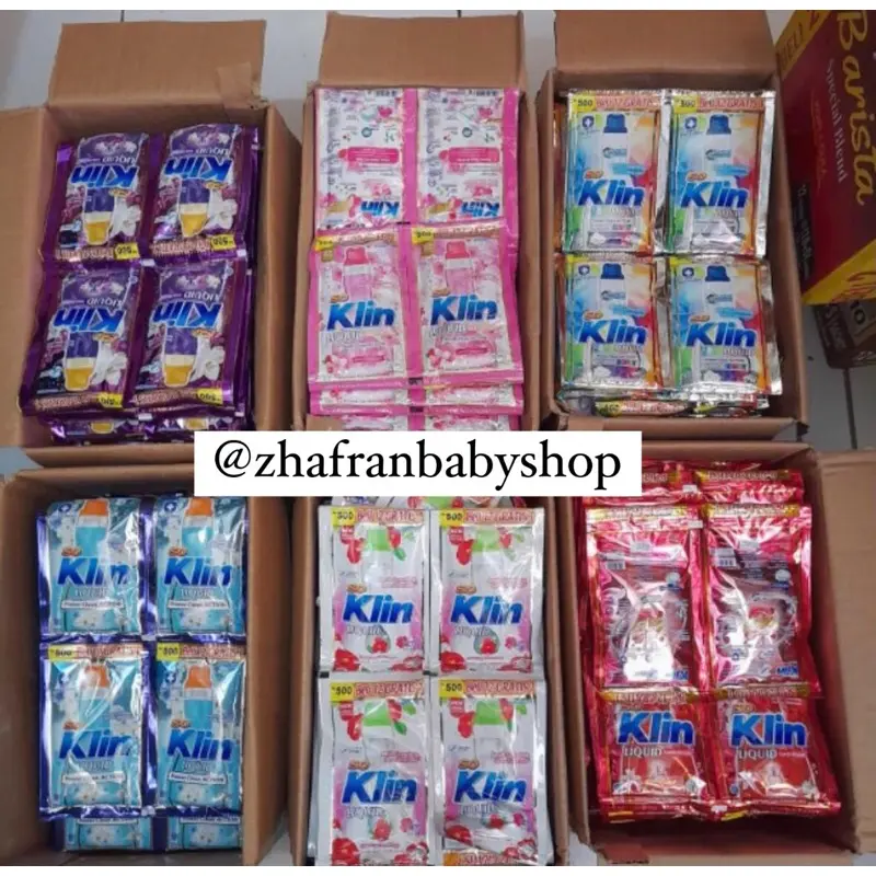 Termurah SOKLIN LIQUID Perfume 20ml 1 Renceng isi 12 Sachet | Deterjen Cair | Sabun Cuci Pakaian 0