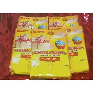 ISI 100 PCS Plastik Segitiga / Paping Papping Bag plastik kue besar/plastik ultah/plastik Contong