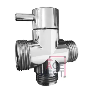 Kran Cabang T Drat 1/2 Inch Toilet Engkol Putar Bahan ABS CHROMEFSQ-95+FSQ-95-1