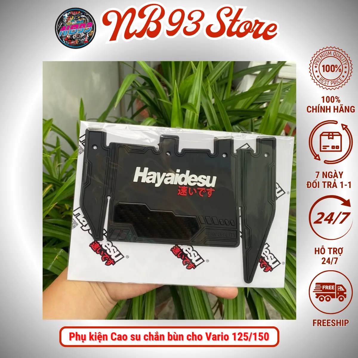 Phụ kiện Cao su chắn bùn cho Vario 125/150 các đời 2017>2023 125CC 150CC Phụ Tùng