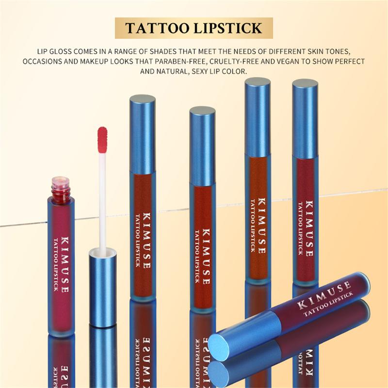Product Introduction of Son Môi Hình Xăm KIMUSE Dạng Lột, Lâu Trôi Và Không Thấm Nước, Son Kem Màu Hồng Dạng Lột, Trang Điểm, [Thanh Toán Khi Nhận Hàng] 21
