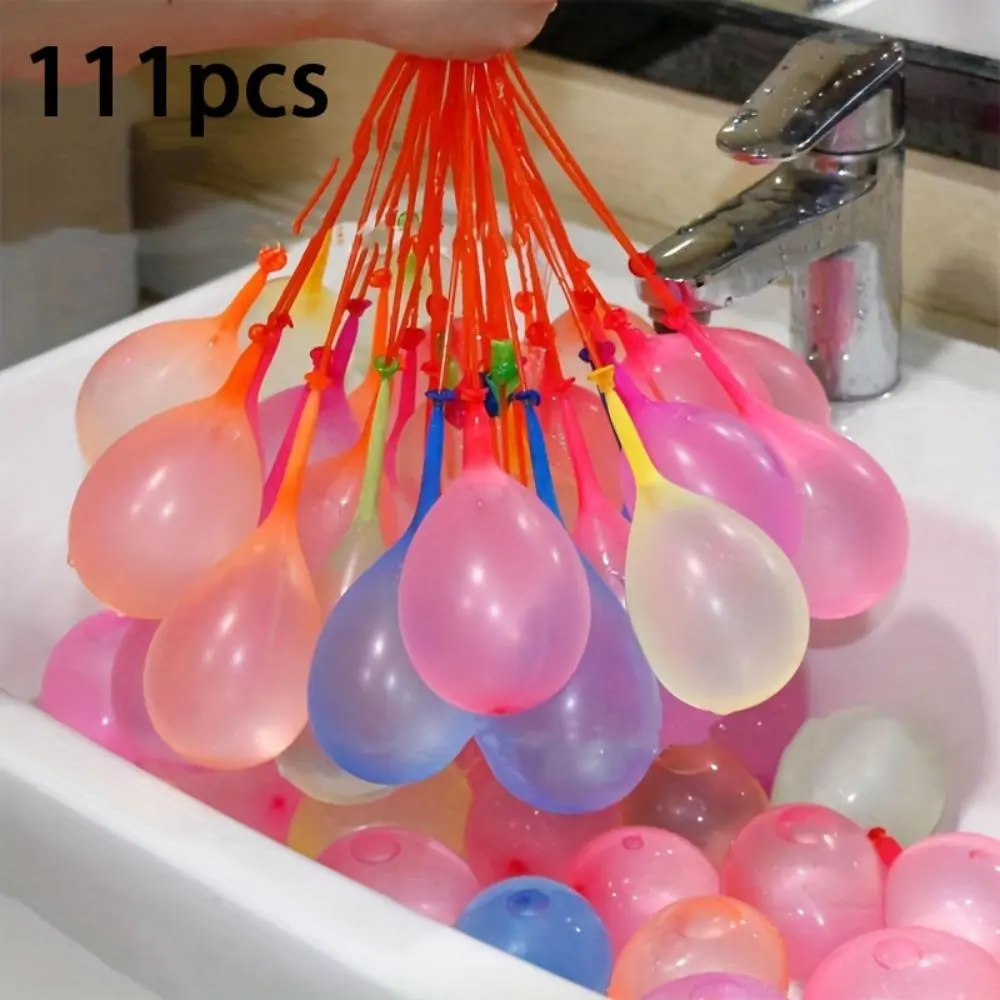Random Color Water Balloon, 111pcs Quick Injection Water Balloons, Party Supplies for Wedding Birthday, Festive & Party Supplies, Fall Gifts, Inflatable