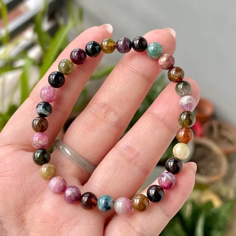Vòng tay tourmaline 6ly bóng đẹp 0