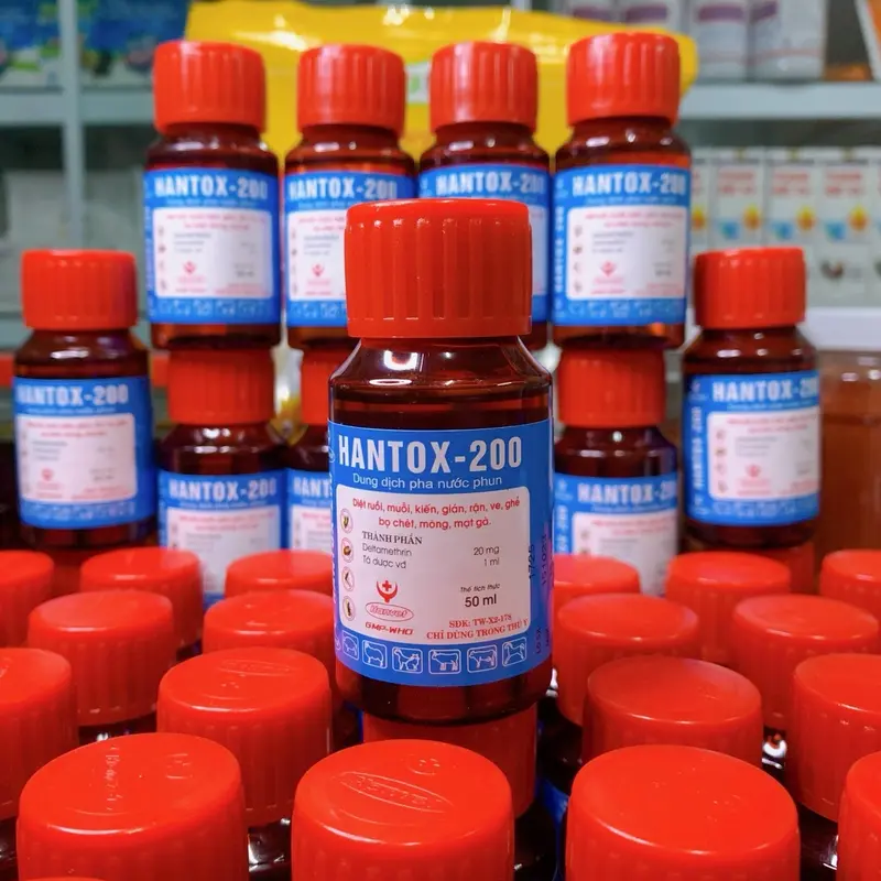 HANTOX-200 Chai 50ml Diệt Mạt Gà, Ruồi, Muỗi, Kiến, Gián, Ve, Bọ Chét, Các Loại Côn Trùng 1