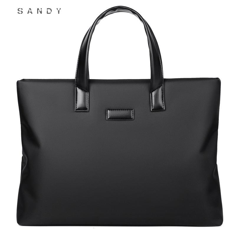 New Fashion Handheld Briefcase Simple College Student Notebook Bag Business Laptop Bag Men's Briefcase 6