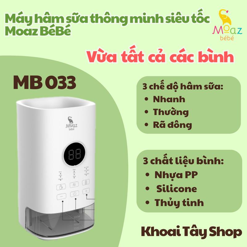 [MOAZ BEBE LIVE] Máy hâm sữa  thông minh siêu tốc Moaz BéBé MB – 033 Khoaitayshop cho bé