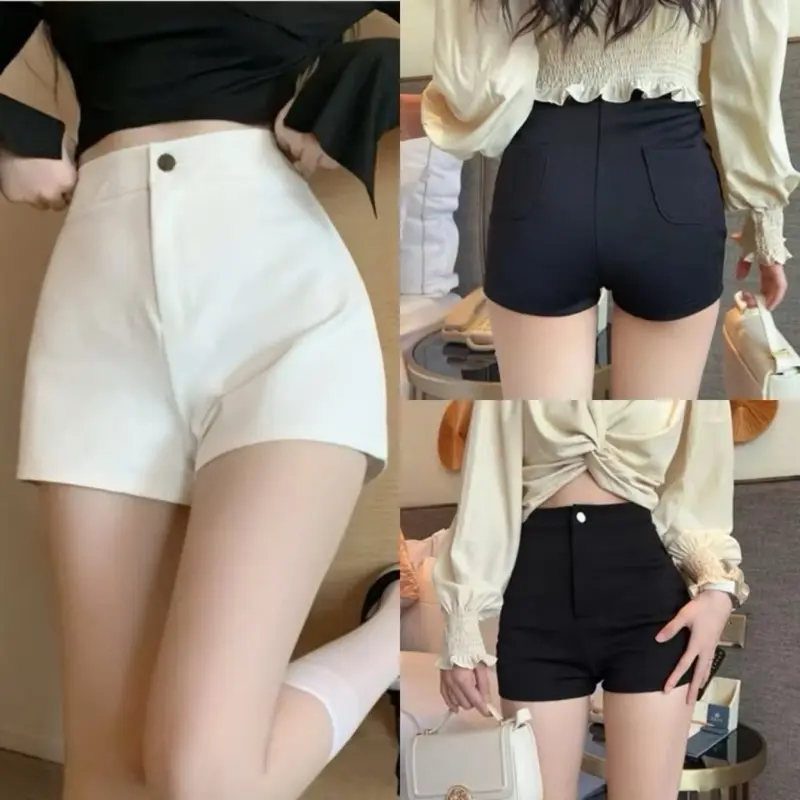 QUẦN SHORT DENCE LƯNG CAO - idol kpop nữ