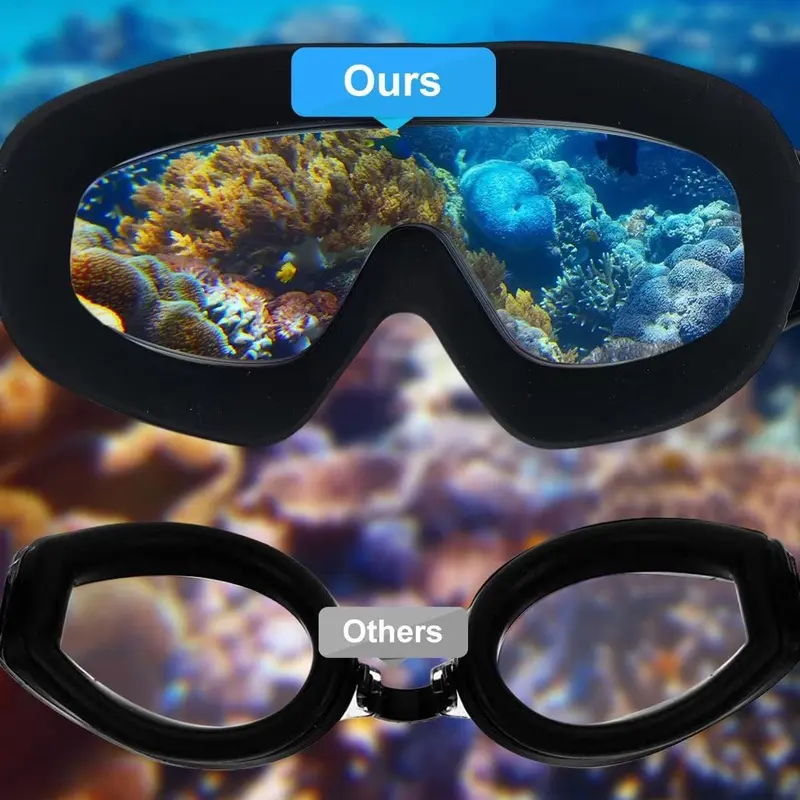 Anti-fog Swimming Goggles, Durable Swimming Goggles with Nose Clip & Ear Plug, Swimming Goggles for Men & Women 4