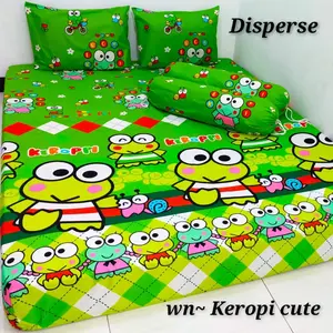 Seprai Keroppi Seprei Karakter Ukuran 120. 160. 180